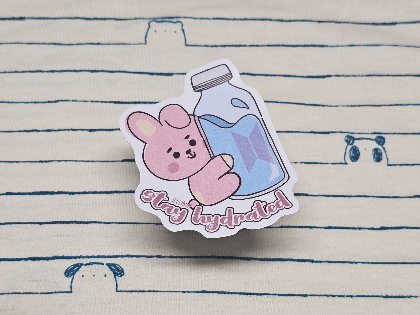 Stay Hydrated Vinyl Stickers: BTS BT21