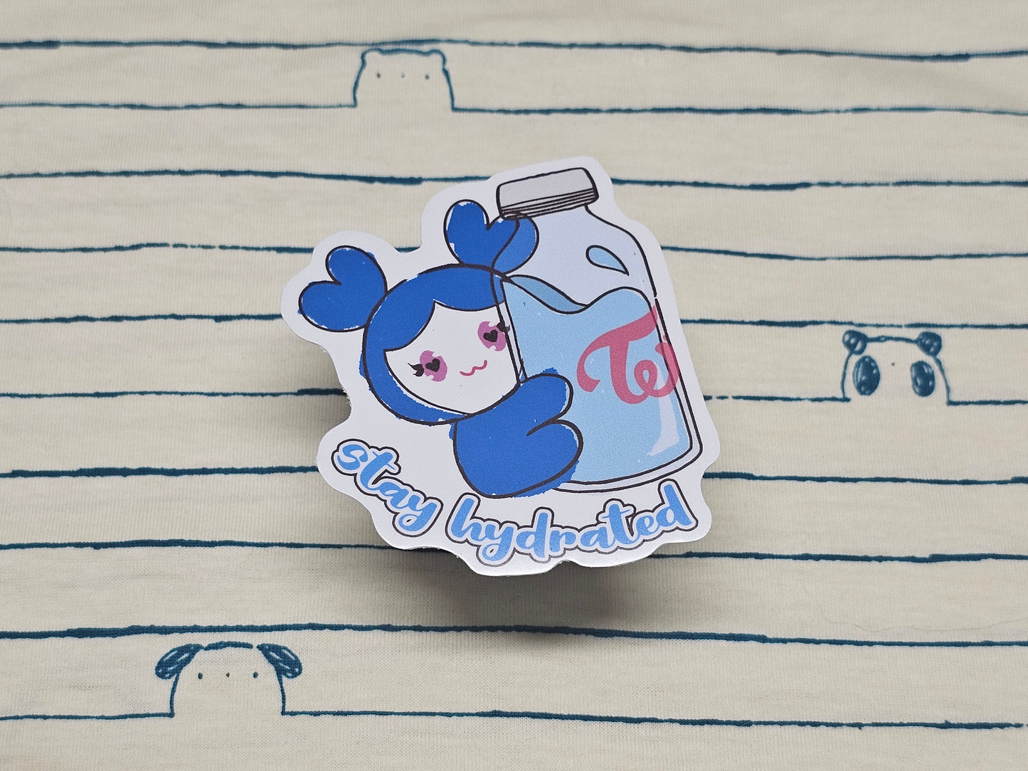Stay Hydrated Vinyl Stickers: Twice Lovelys