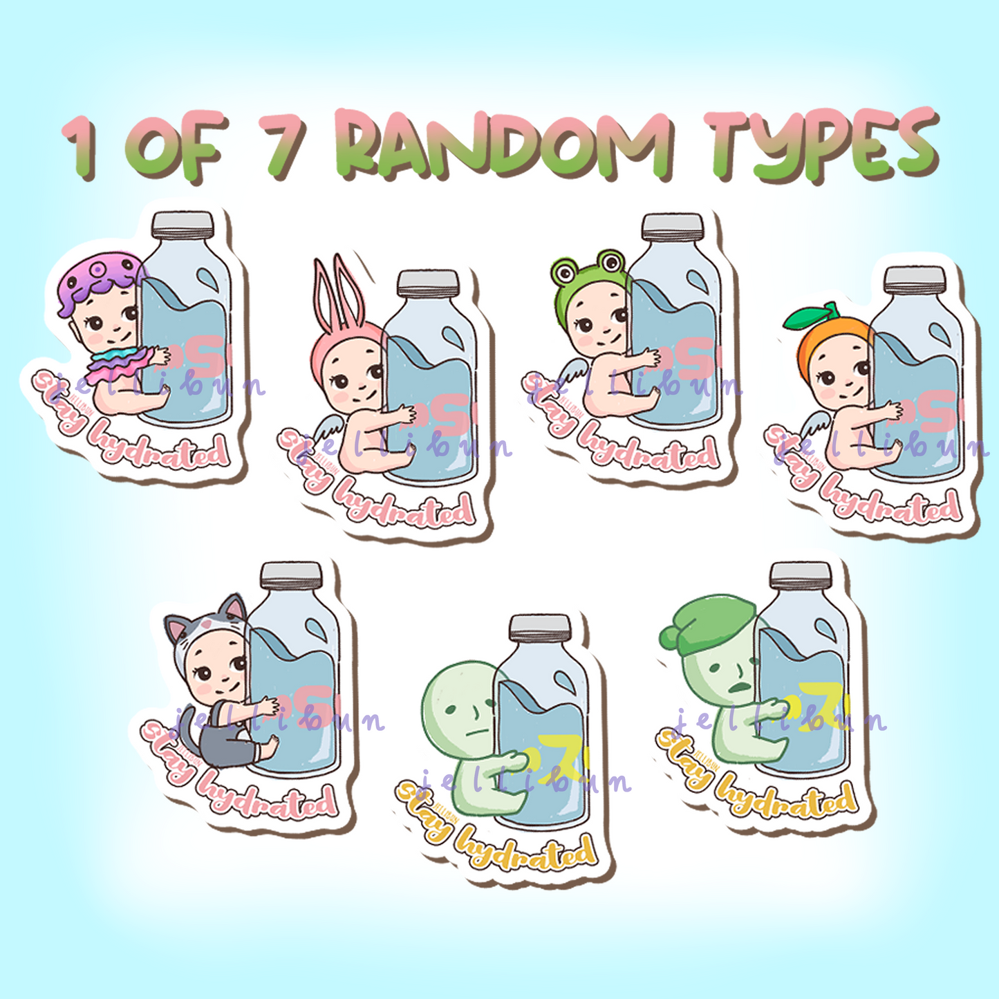 Angels + Smiski Vinyl Stickers Blind Bag (1 of 7 Random)