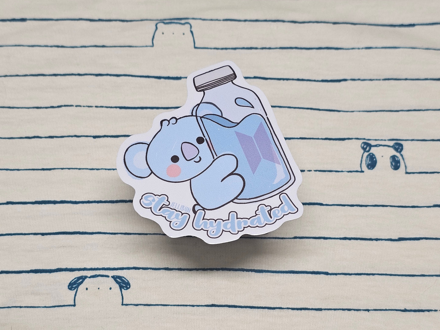 Stay Hydrated Vinyl Stickers: BTS BT21