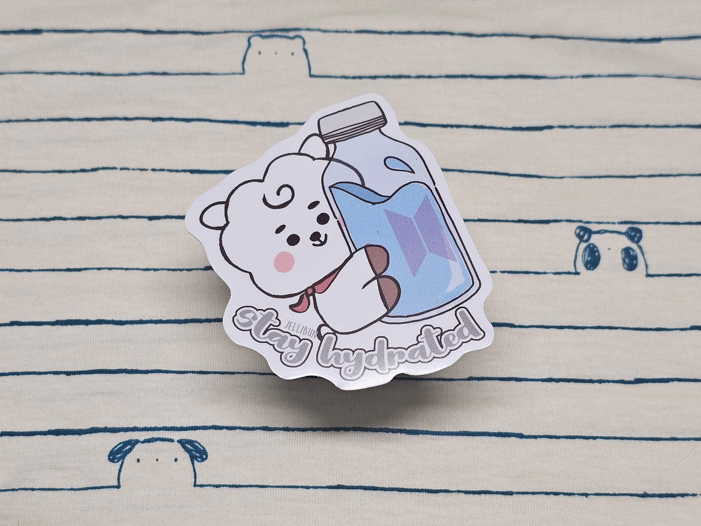 Stay Hydrated Vinyl Stickers: BTS BT21