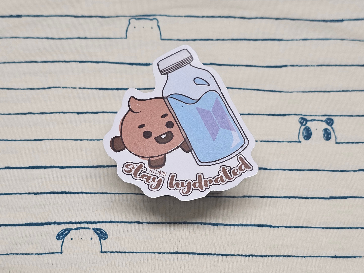 Stay Hydrated Vinyl Stickers: BTS BT21