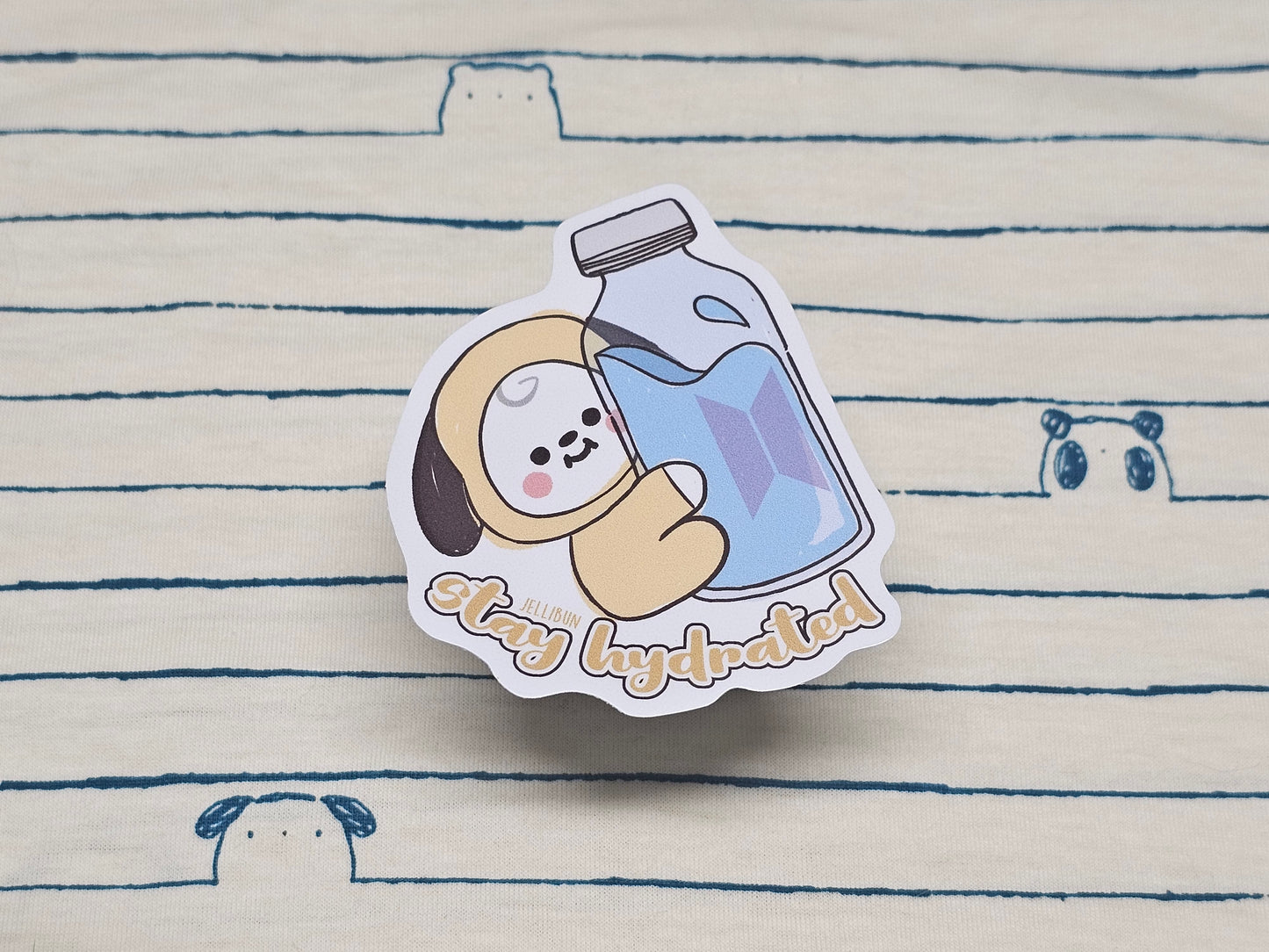 Stay Hydrated Vinyl Stickers: BTS BT21