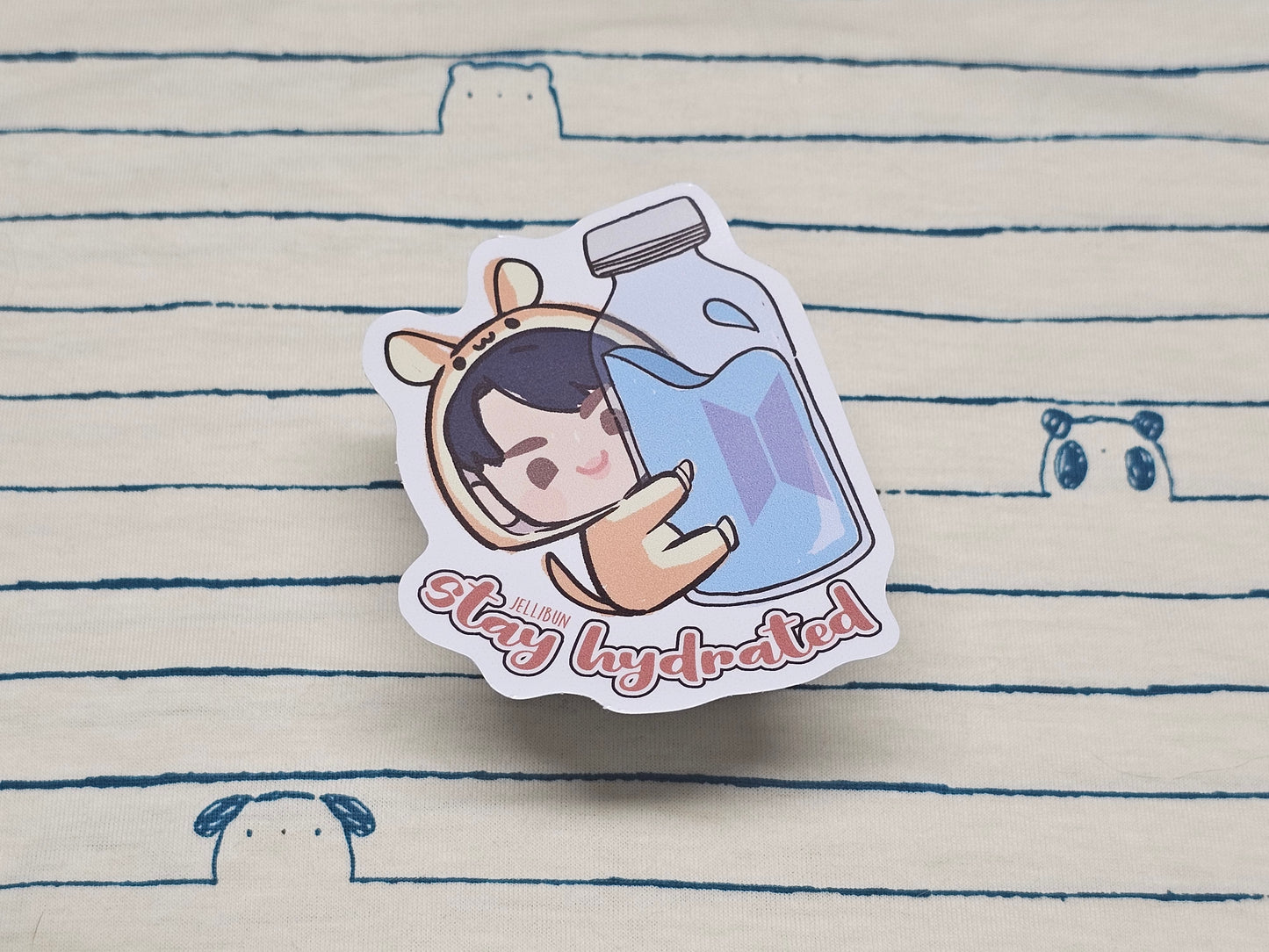 Stay Hydrated Vinyl Stickers: BTS in the Seom (Animal Onesies)