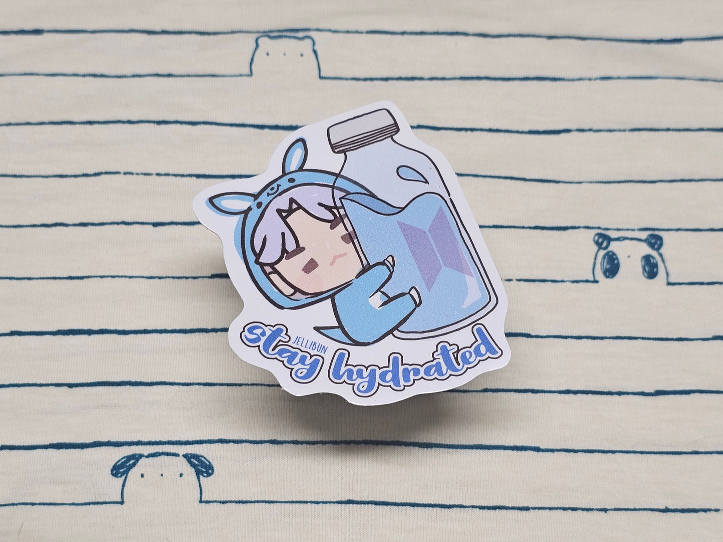 Stay Hydrated Vinyl Stickers: BTS in the Seom (Animal Onesies)