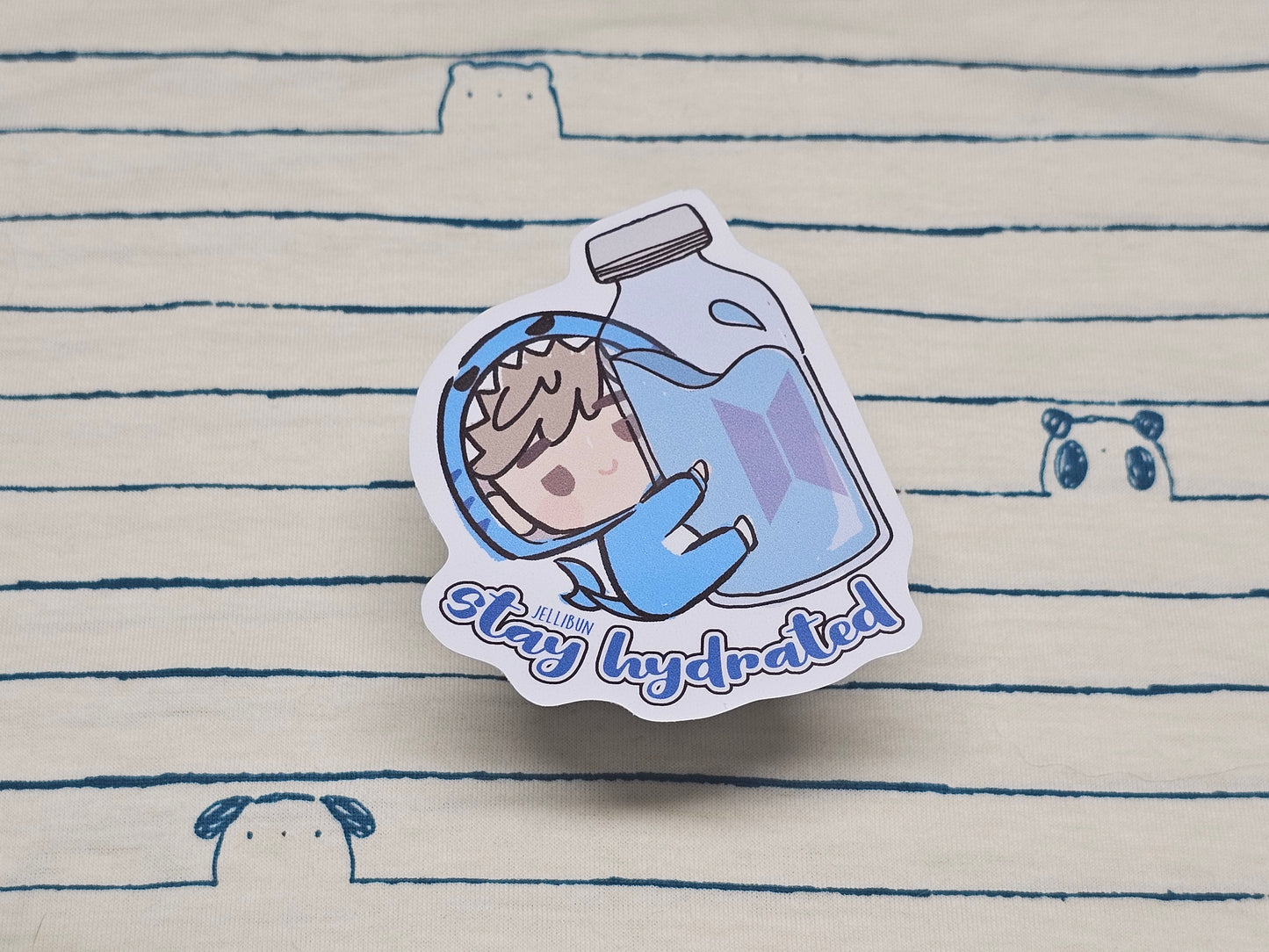 Stay Hydrated Vinyl Stickers: BTS in the Seom (Animal Onesies)