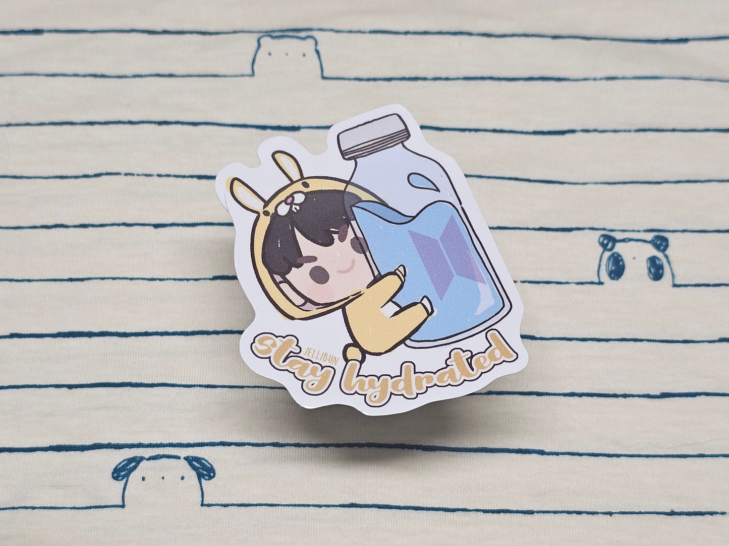 Stay Hydrated Vinyl Stickers: BTS in the Seom (Animal Onesies)