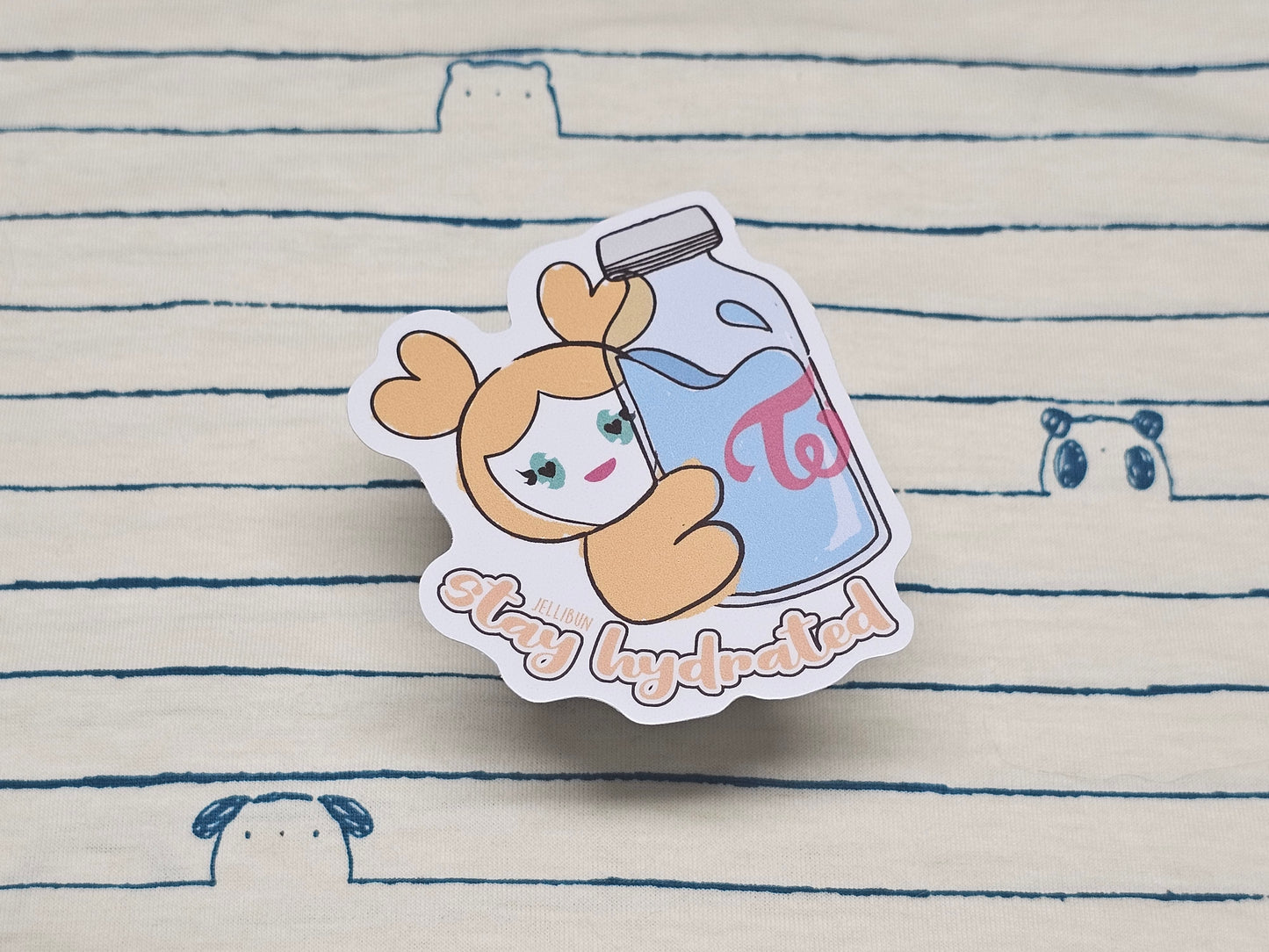 Stay Hydrated Vinyl Stickers: Twice Lovelys