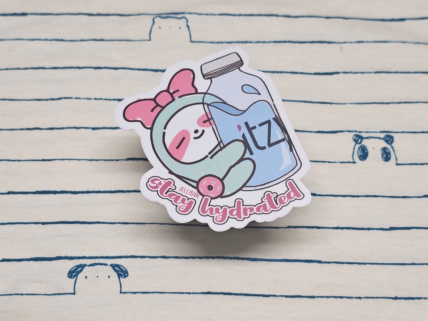 Stay Hydrated Vinyl Stickers: ITZY WDZY