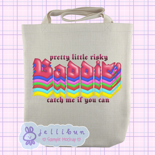 IVE "Baddie" Tote Bag | Direct-to-Film