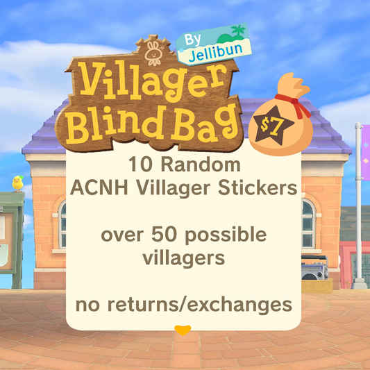 ACNH Villager Vinyl Stickers Blind Bag (10 Random)