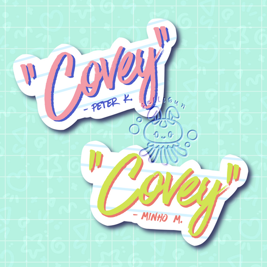To All the Boys I've Loved Before / XO, Kitty "Covey" Vinyl Stickers - SATIN