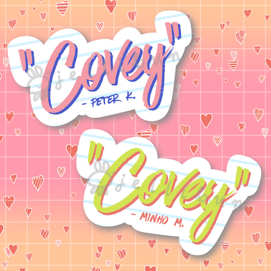 To All the Boys I've Loved Before / XO, Kitty "Covey" Vinyl Stickers
