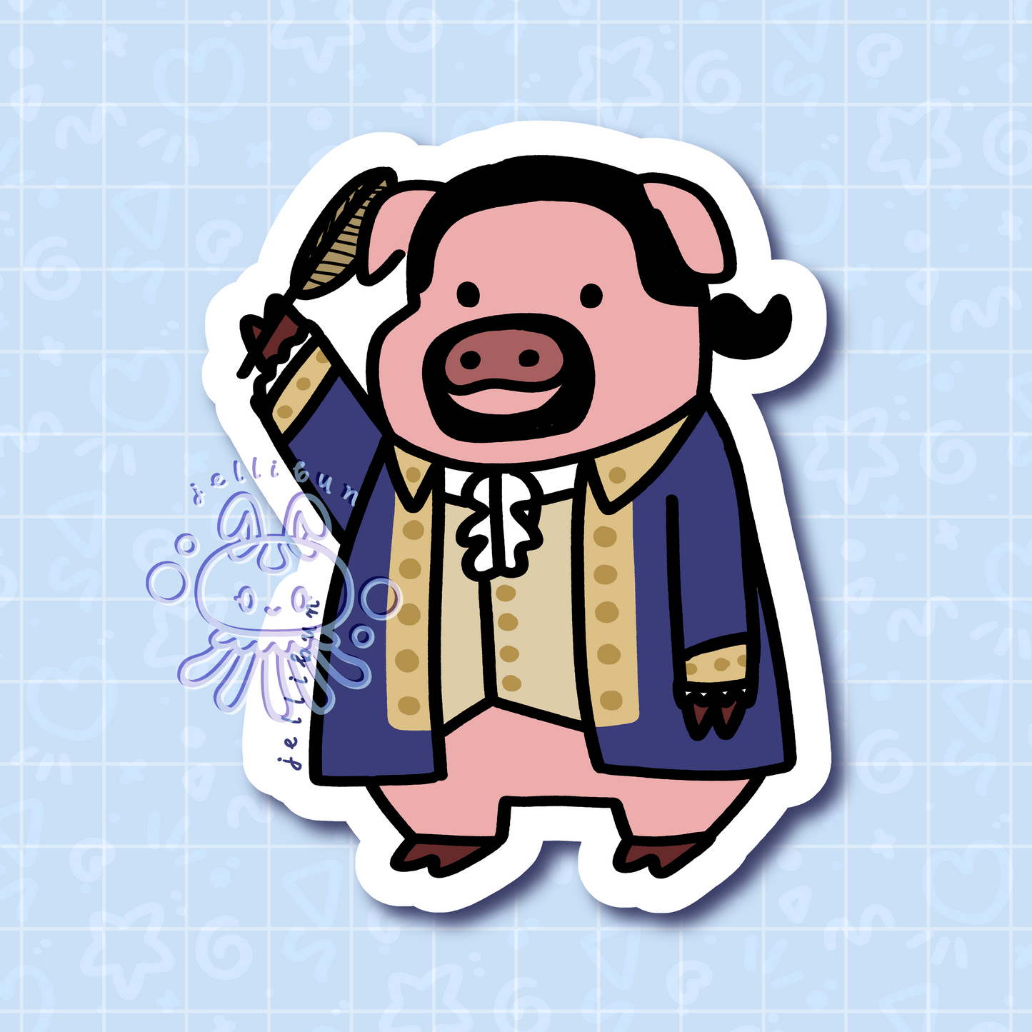 HAMilton Vinyl Sticker - SATIN