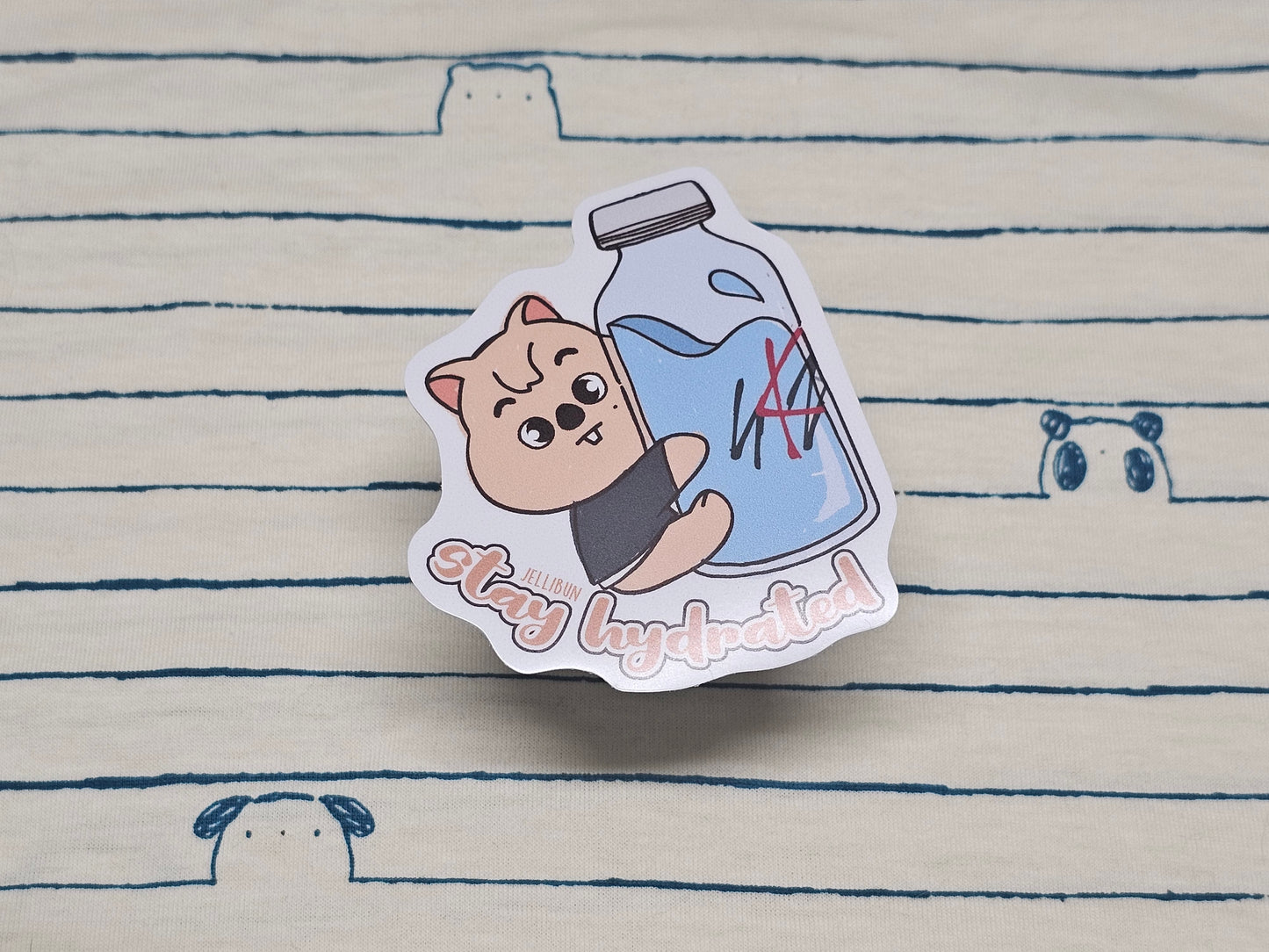 Stay Hydrated Vinyl Stickers: Stray Kids SKZOO