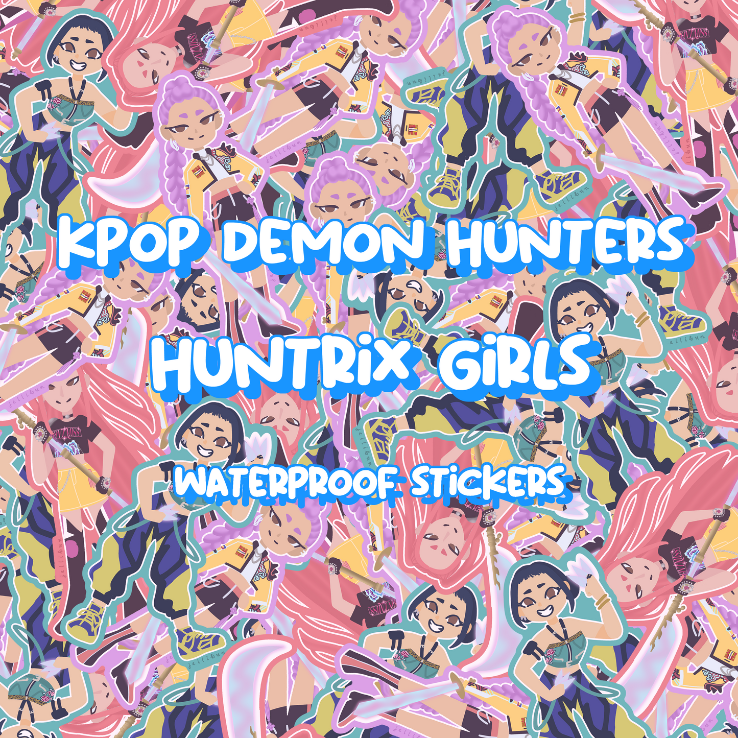 Huntrix Girls Vinyl Stickers