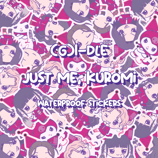 I-DLE x Kuromi Vinyl Stickers