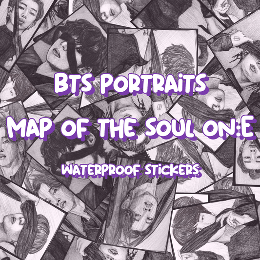 BTS Portrait Drawing Vinyl Sticker