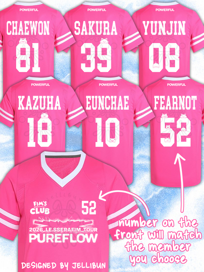 LE SSERAFIM "PUREFLOW" Football Jersey PREORDER - SHIPS SEPTEMBER 6