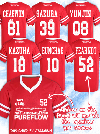 LE SSERAFIM "PUREFLOW" Football Jersey PREORDER - SHIPS SEPTEMBER 6