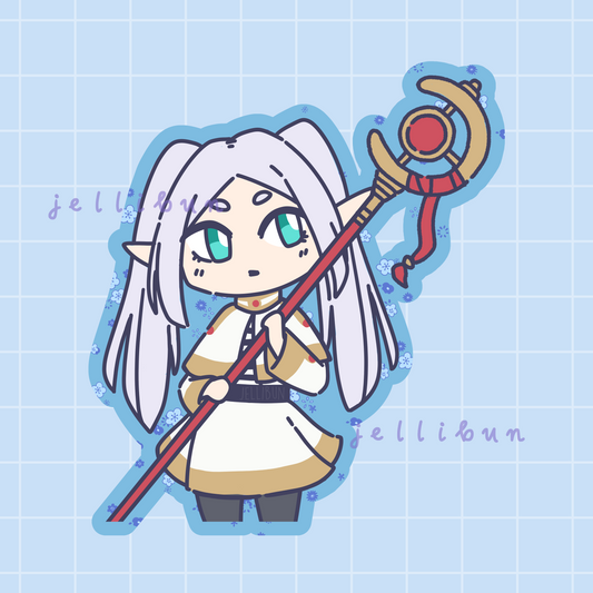 Frieren Chibi Vinyl Sticker