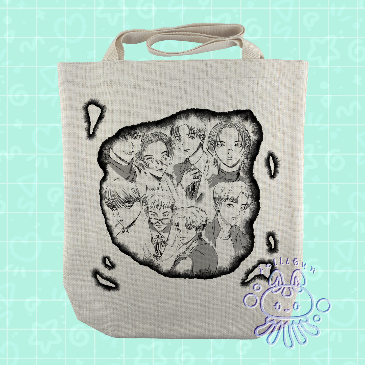 ATEEZ Outlaw Comic Tote Bag | Sublimation or Direct-to-Film