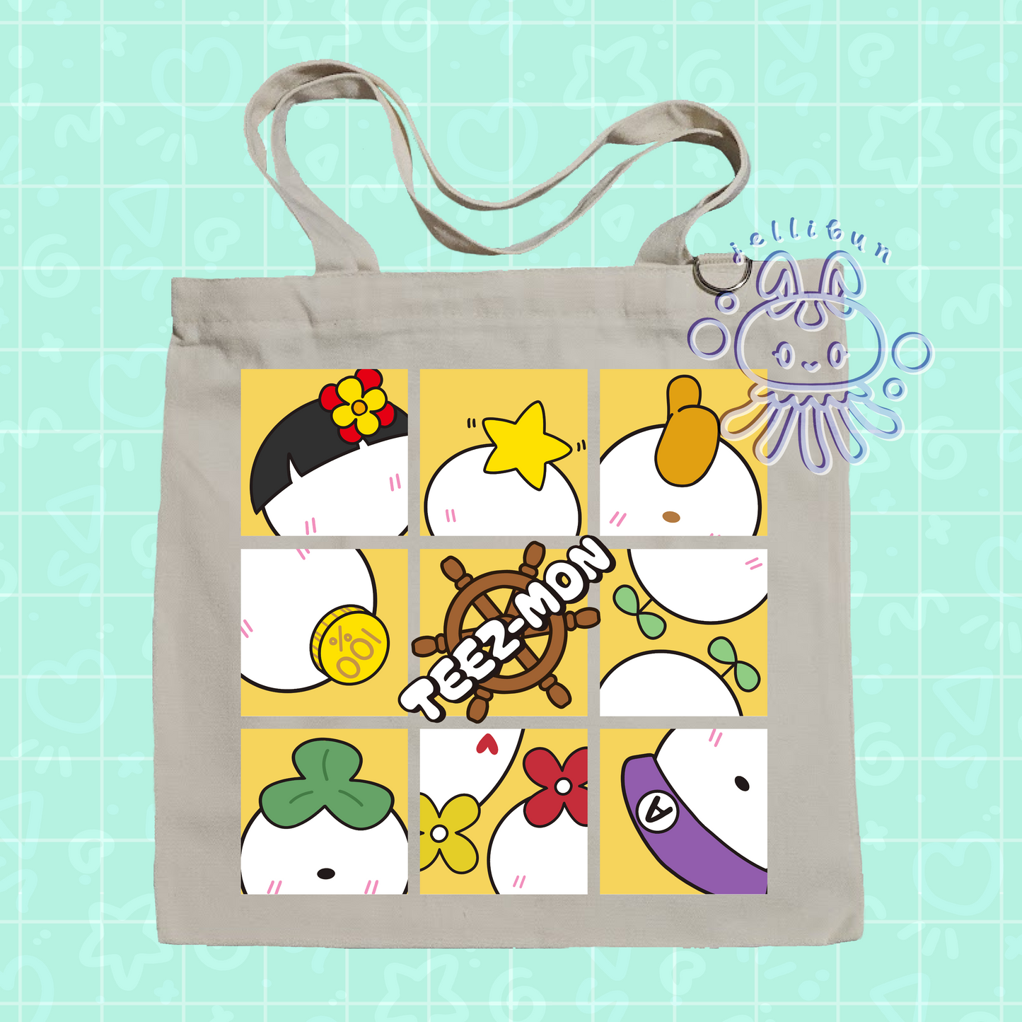 ATEEZ Teezmon Inspired Tote Bag | Direct-to-Film