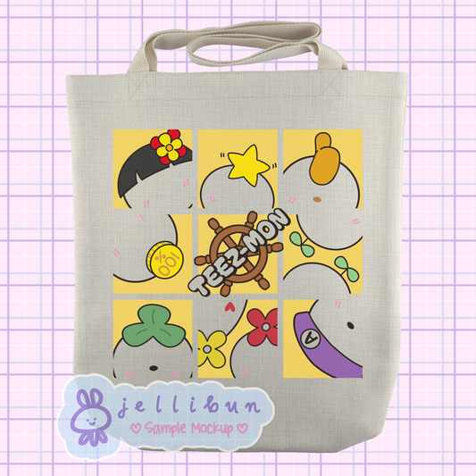 ATEEZ Teezmon Inspired Tote Bag | Sublimation or Direct-to-Film