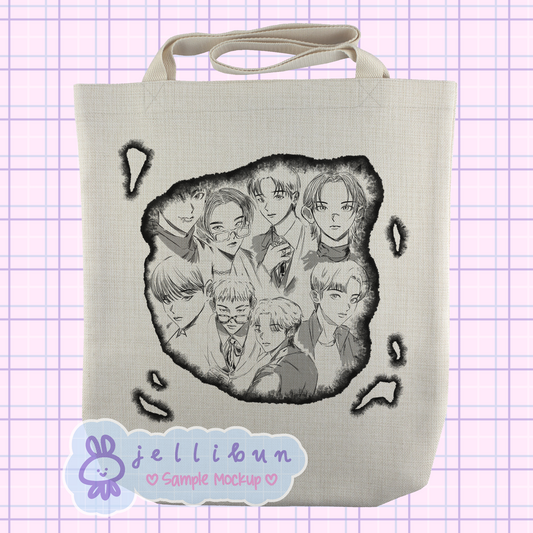 ATEEZ Outlaw Comic Tote Bag | Sublimation or Direct-to-Film